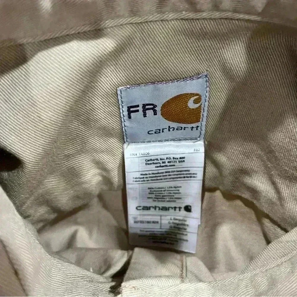 Carhartt Flame Resistant HRC 2 kaki long sleeve button down NWT - Picture 5 of 10